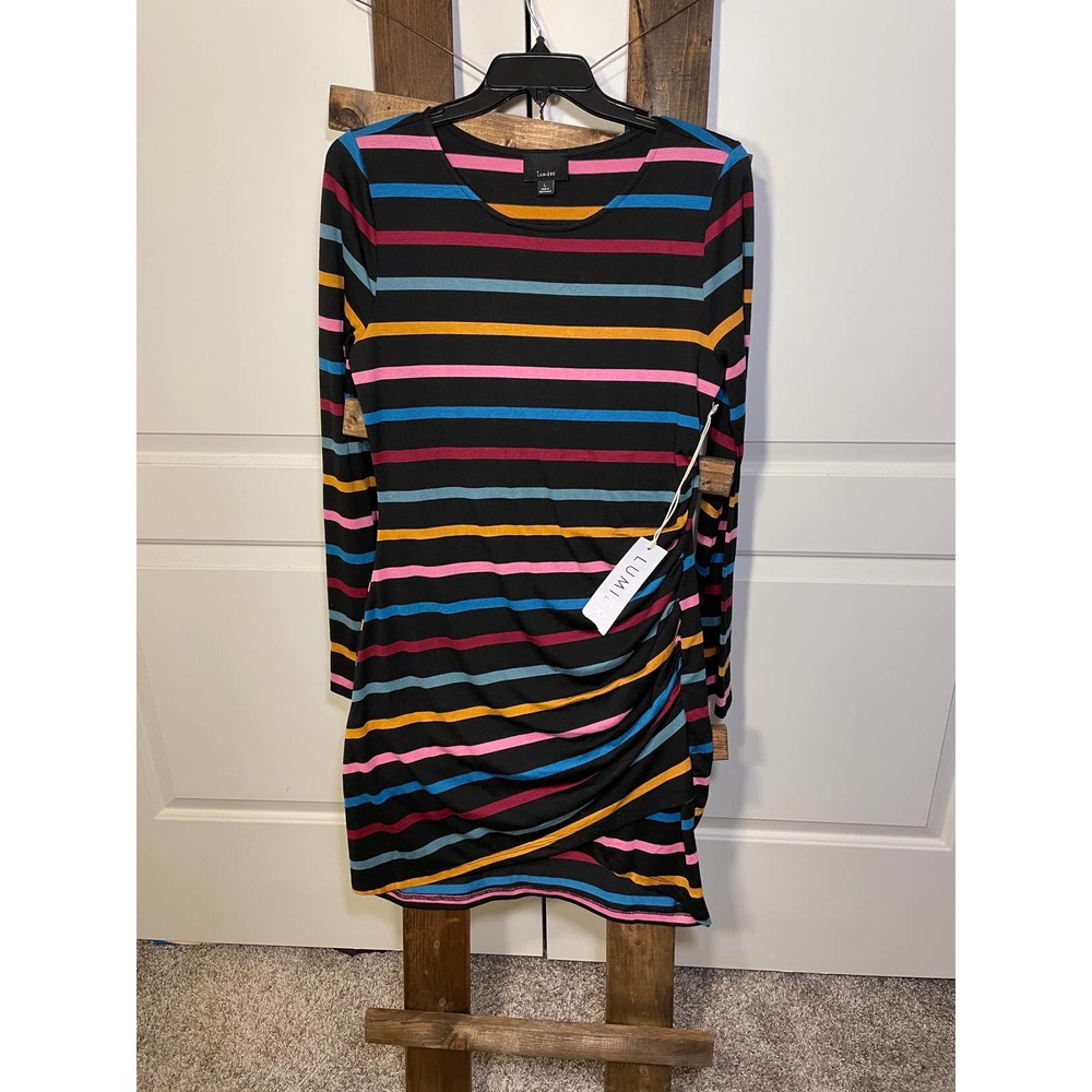 NWT Lumiere Striped Dress in Size Large